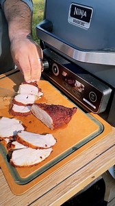 16K views · 5.8K reactions | Slicing up some turkey with @legend.blades. I think that the combination of smoking and air frying a turkey breast is a game changer. Little thanksgiving for 2 recipe coming up soon. #thanksgiving #keto #turkey #turkeytime #airfryer #smokedmeat | Amigocue | Facebook