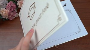 Graduation Guest Book 2026 - Memory Scrapbook for College Gifts Graduation, Guest Book for Graduation Party Sign-In with Custom Message 120 Pages, 7x9 Inch Elegant Graduation Yearbook (Brown)