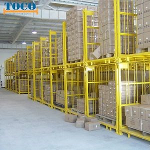 [Hot Item] Cheap Powder Coated Glass Customized Pallet Stacking Rack with Wheels