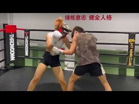 Female vs Male Mixed Boxing: Sparring 9