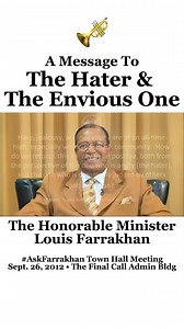 #FarrakhanFridays: A Message To The Hater and The Envious One #AskFarrakhan #Farrakhan | Brother Qiyam Blog