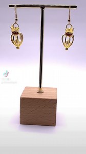 Gold evil queen crown earrings. #earrings #evilqueen #jewelry #jewelrydesigner #pearl #pearls #giftideas #aosdesign | AOS Design