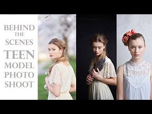 Behind the Scenes - TEEN MODEL photoshoot - FINE ART studio teenager portrait PHOTOGRAPHY