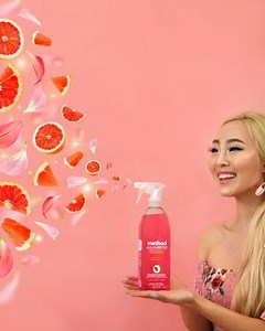 pink grapefruit APC. it’s like happiness in a bottle. 💗 shop now at www.methodhome.com.sg | Method Home Singapore