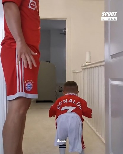 He's mastered Ronaldo's 'Suiii' already... 😂 | SPORTbible