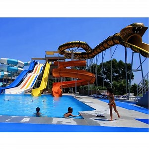 [Hot Item] Outdoor Water Sport Equipment Amuse Park Playhouse Pool Fiberglass Slide