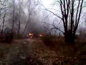 Strzały w Smoleńsku? Pierwszy film z katastrofy samolotu w Smoleńsku. Plane Crash in Smolensk.