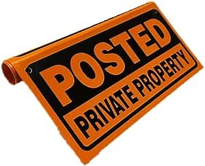 Minuteman Signs | Posted Private Property Cell Cams in Use Signs (Orange)