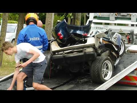 *NEAR DEATH CRASH* SHELBY COBRA COLLAPSES WITH BMW!!