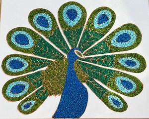 Maiyan/rangoli Board (custom Stencils and Filled in Advance) - Etsy