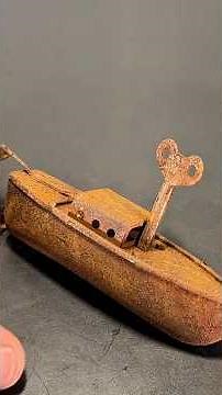 The Tiniest Clockwork Boat Restored🚤#restoration #boat #old #repair