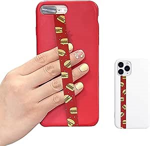 Phone Loop Finger Holder for Phone Case Grip, Finger Loop for Cell Phone Case, Phone Loop Finger Holder (Burger)