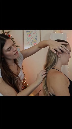 Katie on Instagram: "ASMR hair play compilation 🎄❤️ from my new video up now on YouTube :) link in bio! #asmr #asmrhair #asmrhairplay #asmrsounds"