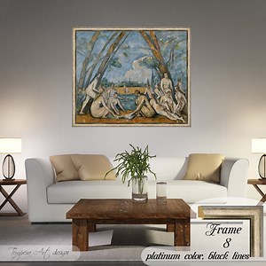 Cezanne "the Large Bathers" Canvas Print: Framed or Unframed - Etsy