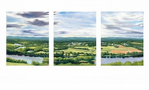 A View of Northampton, MA From Skinner State Park: Set of 3 Fine Art Prints - Etsy