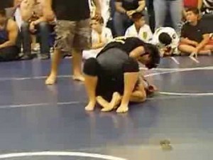 a tough girl vs guy grappling match mixed fight