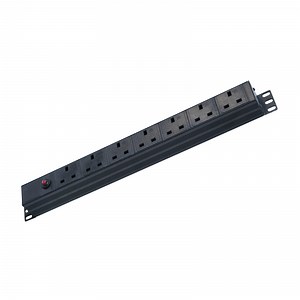 [Hot Item] 8 Outlet Rack Mount PDU Power Strips with Surge Protection-10FT 14AWG Cord, 15A Overload Switch, 19'' 1u Server Rack Power Distribution Unit