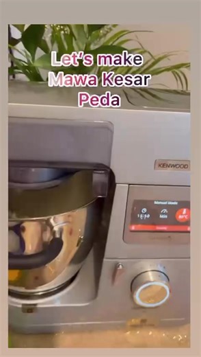 Thank you Dr.Rajul @rajul_25 for sharing the Khoa Saffron Peda recipe to celebrate Diwali with us! #rajulsays I am making Mawa Kesar Peda (khoa,saffron Peda) to sweeten Diwali 🪔 Khoa, Khoya or Mawa is dried evaporated milk solids commonly used in sweet Indian desserts, particularly in the Northern region of India. Mawa is made laboriously of either dried whole milk or milk thickened by heating it in an open iron pan. When I don’t want to slave over the stove my Cooking Chef XL from @kenwooduae 