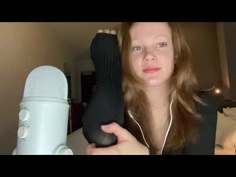 Lily of the Meadow - ASMR Up Close Shirt Scratching With Mouth Sounds