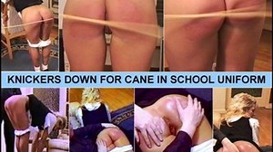 KNICKERS DOWN FOR CANE IN SCHOOL UNIFORM | Clips4sale