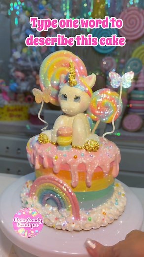 6.1K views · 118 reactions | #rainbow #unicorn #cake #frosting | Glam Candy Boutique | Facebook