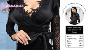 Watch Lace Jumpsuit for Women Elegant Sexy on Amazon Live