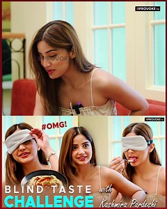 2.1K views · 11 reactions | Blind Taste Challenge with Actress Kashmira Pardeshi..藍 #ptsir #ptsirreview #kashmirapardeshi #kashmirapardeshifans #hiphoptamizha #cute | Provoke TV | Facebook