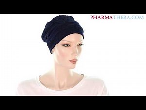 Chapeau de cancer Bambou Max bleu marin