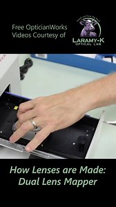 2.7K views · 13 reactions | How Lenses Are Made: Dual Lens Mapper #optician #optical #laramyk #opticianworks #opticiantraining #abo #abocertification #lens | Laramy-K OpticianWorks | Facebook