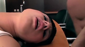 LINGERIE VIDEOS - Secretary in stockings has sex on an office desk