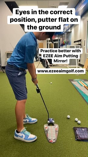 Improve your putting stroke and eye position using the EZEE Aim Putting Mirror! #reels2023 #golf #golfer #golfing #juniorgolf #juniorgolfer #golfacademy #golfcoach #golfcoaching #golfaddict #golfcourse #golflife #golftime #whyilovethisgame | Jim LaBuda Golf