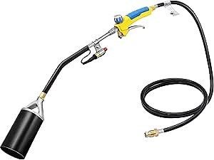 Heavy Duty Propane Torch Weed Burner,Connect 5-100lb Propane Tank, Weed Torch,Propane Weed Torch,Propane Torch Weed Burner Kit,Weed Burner Torch for Propane Tank(CSA Certified)