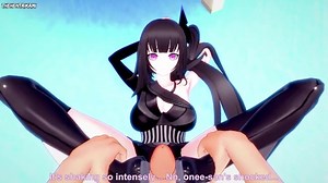 POV Hentai Footjob from Architect from Girls Frontline