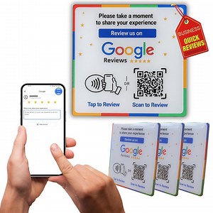 Google Reviews Sign: NFC & QR Code Customer Feedback - 3M Adhesive - Etsy