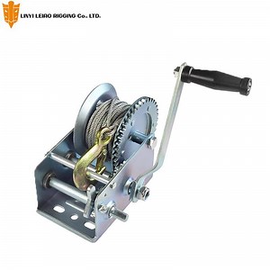 [Hot Item] Automatic Brake Hand Winch Hand Operated Wire Rope Pulling Winch Boat Trailer Manual Winch