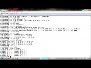 Configuring dynamic nat on Cisco ASA - CCIE Security videos and playlists from Networkers Home.
