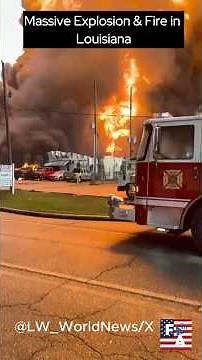 Massive Fire and Explosions Rock Arcola Oil Company in Roseland, Louisiana #shorts #news