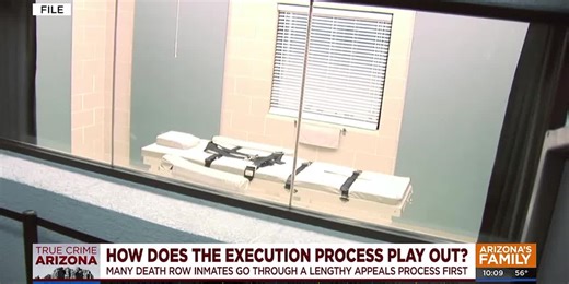 How does the execution process play out in Arizona?