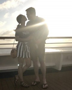 Heading to Nassau for the weekend with this guy. 😘 Thank you @carnival! 🚢#CarnivalPartner #CarnivalVictory #HarpersTravels #sunsetcruise | House of Harper