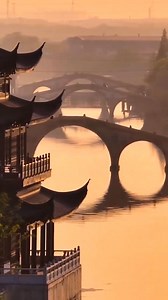 16K views · 217 reactions | The aerial view of Shuanglin Ancient Town in Huzhou, E #China's Zhejiang, captured by a #drone, resembles an ink-washed painting, showcasing the essence of #ChineseAesthetics. #photography #photo #videos | Shanghai Daily 上海日报 | Facebook