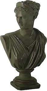 Greek Artemis Sculpture Large Bust of Diana Goddess Antique Greek Hunting