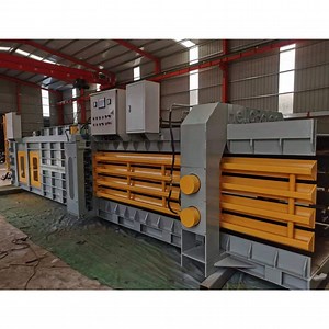 [Hot Item] Large Automatic Horizontal Hydraulic Baler Waste Paper Box Plastic Bottle Metal Waste Waste Bundle Compression Baling Machine