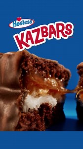 57K views · 103 reactions | Experience the delicious layers of cake, crème, caramel and crunch with Hostess® Kazbars. | Hostess | Facebook