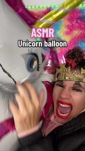 Unicorn balloon ASMR with the primark queen #balloonasmr #balloon #unicorn #asmr #sounds #relax