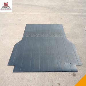 [Hot Item] Rubber Pickup Ute Tray Liner, Custom Picape Bed Mat, Truck Cargo Mat Fits Toyota Hilux 2016-2020, Black