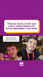 1.1K views · 29 reactions | Thomaz Costa, de 24 anos, já vendeu conteúdo adulto na internet, mas mudou de vida após se converter à religião evangélica. Nessa nova fase de vida, o ator contou em conversa com os seguidores que está há cinco meses sem fumar maconha e sem fazer sexo e ainda garantiu que pretende ficar longe das relações até se casar. Reprodução: Thomaz Costa Fonte: Quem #thomazcosta #ator #casamento #massafm | Massa FM São Paulo 92.9 | Facebook