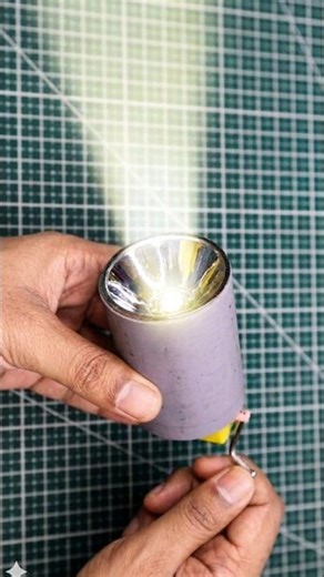 DIY No Battery Flashlight at Home | How to Make a Torch Light #ledflashlight #rechargeablelight