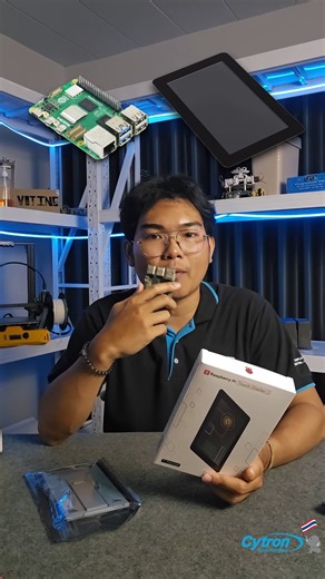 WaveShare Case For Raspberry Pi 7-Inch Touch Display2 Supports Pi 5 #raspberrypi #computer #display #project #diy #electronics #android #cytronth | Cytron Thailand