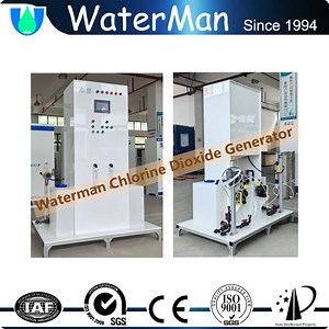 Chlorine Dioxide Generator PLC Autocontrol Residual Clo2 Sensor Capacity 100g/H