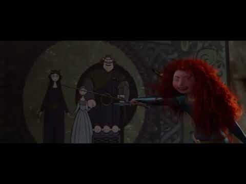 Brave (2012) Merida rips the tapestry